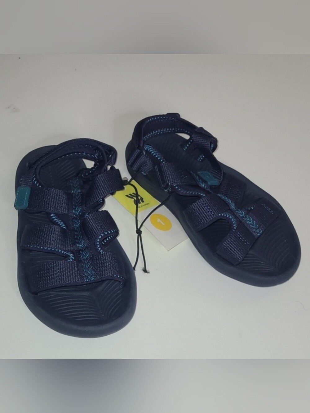 New with tags! All in Motion Boys 1 navy blue summer strap sandals Lumi